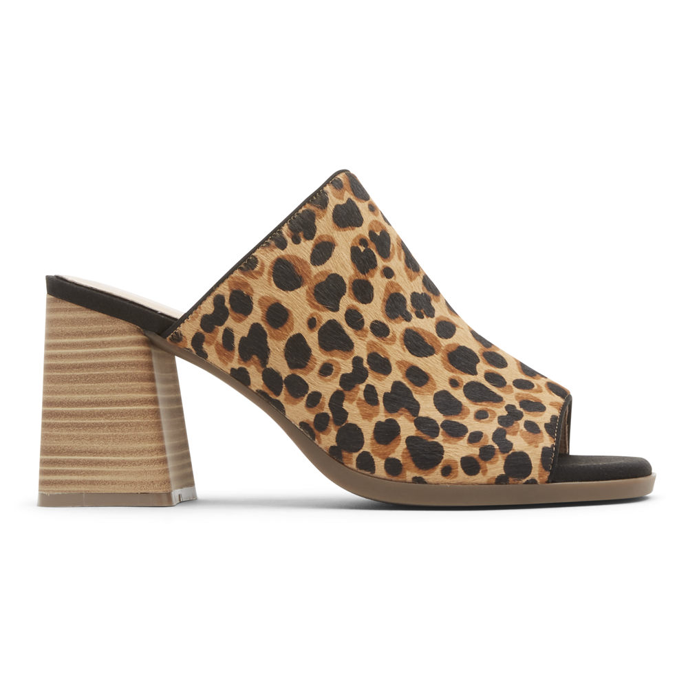 Sandalias Rockport Mujer Mexico - Total Motion Amara Leopardo - OTKAW0287